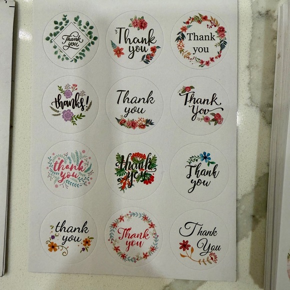 Assorted Thank You Sticker Pack - Picture 8 of 12